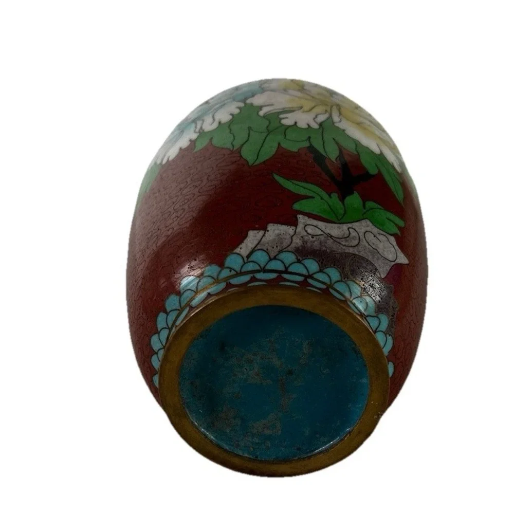Vintage Chinese‎ Cloisonné Vase 8